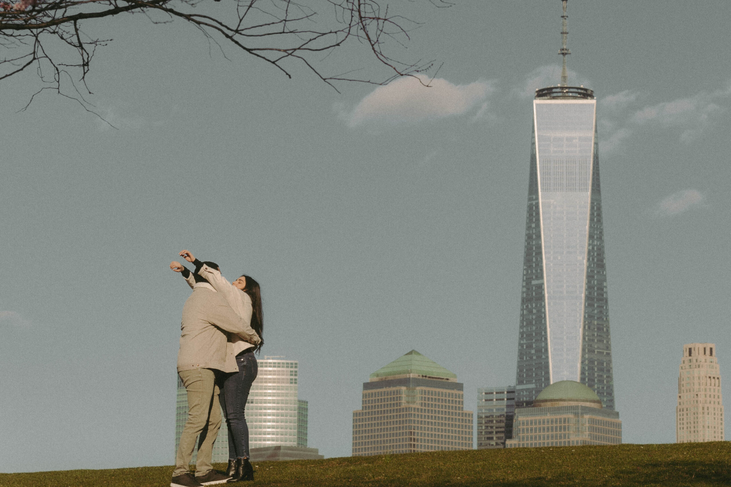 Couple photoshoot at Liberty State Park in Jersey City 